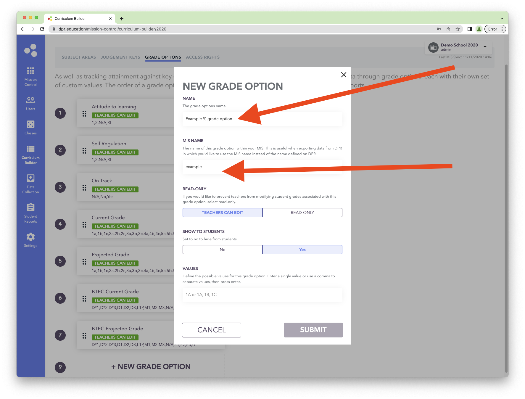 creating-a-based-grade-option-axle-education